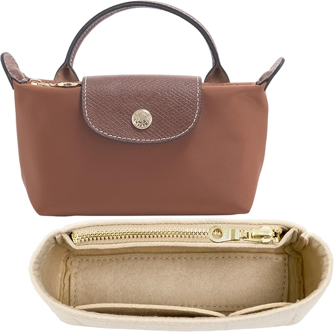 Mini Bag Organizer For Longchamp Small Tote Bag - Ultimate Mini Bag Storage & Finishing Inner Bag Liner for a Chic Handbags Insert Organizer Fit small Size