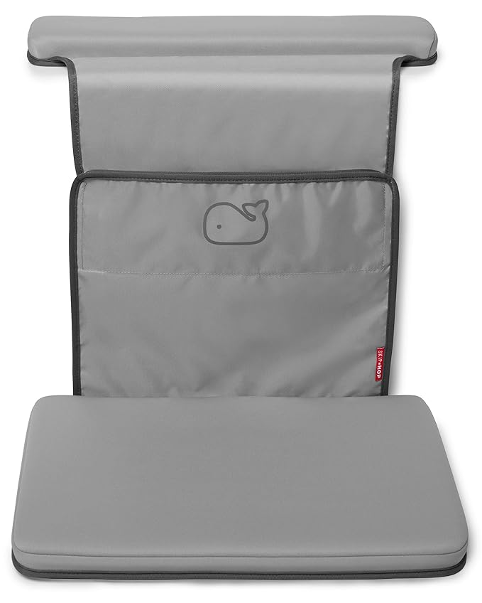 Skip Hop Baby Bath All-in-One Elbow Saver and Kneeler with Spout Cover, Moby Grey