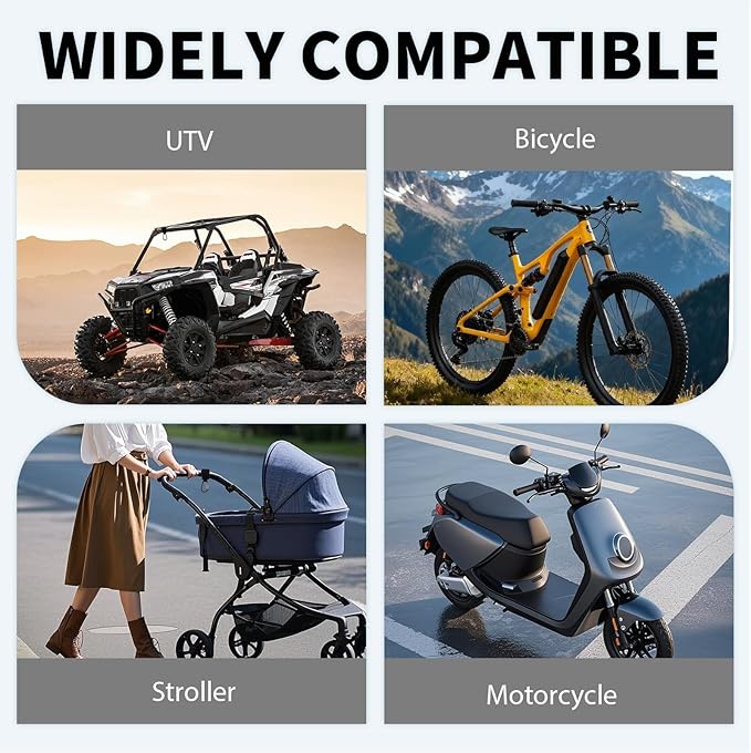 2 Pcs Multi-Purpose Utility Stroller Hook, Heavy Duty Carabiner Hanger for UTV Side by Side Roll Cage, Adult Electric Scooter Accessories Hang a Diaper Bag to Your Pram or Buggy (Black)