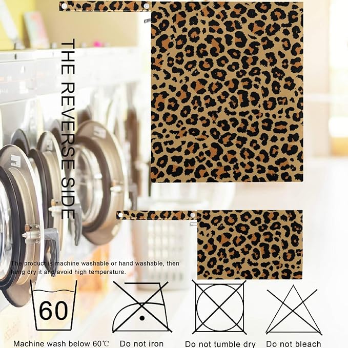 visesunny Leopard Grain 2Pcs Wet Bag with 2 Zippered Pockets Snap Handle Washable Reusable Roomy for Travel,Beach,Pool,Daycare,Stroller,Diapers,Dirty Gym Clothes, Wet Swimsuits, Toiletries