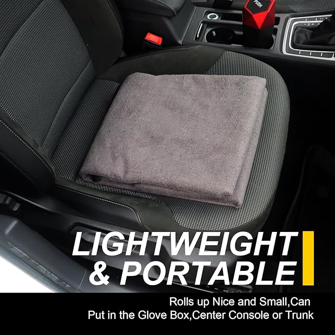 LoyaGour Back Seat Cover for Car Trucks Van SUV,Waterproof Rear Bench Towel Seat Covers for Dogs and Kids,Automotive Backseat Protector (Grey)