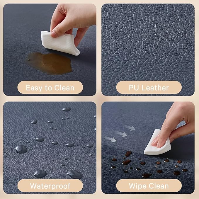 Waterproof Baby Play Mat for Floor 1.3"Thick Memory Foam 59 * 71 Cushion Playpen Playmat Tummy Time Crawling Mat Nursery Rug Pad Mattress Create Soft & Safe Area for Infants,Toddler,Kids,Navy