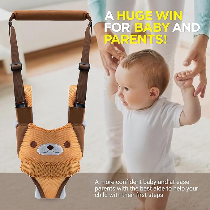 Watolt Baby Walking Harness - Handheld Kids Walker Helper - Toddler Infant Walker Harness Assistant Belt - Child Baby Walk Learning Help Support Assist Trainer Tool - for 7-24 Month Old