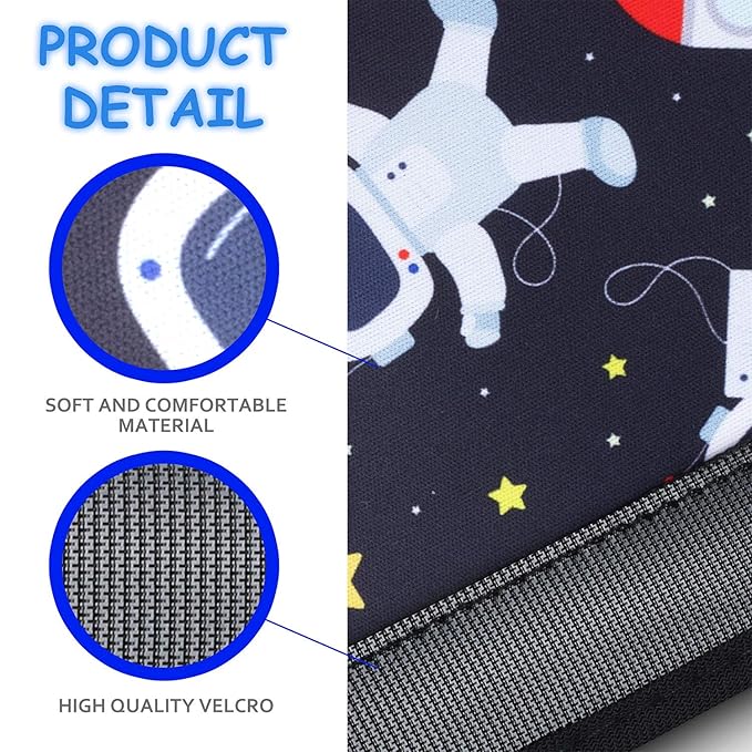 YR Seat Belt Cover for Kids, Soft Comfort Seat Belt Cushion for Children, Cute Cartoon Pattern Car Seat Belt Pads Cover for Girls and Boys, 1 Pack, Spaceman