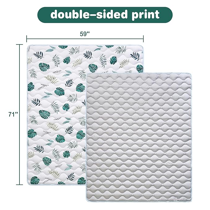 Baby Play Mat 71x59, Extra Large&Thick Baby Floor Play Mats, Foldable Padded Play Mat for Baby Crawling