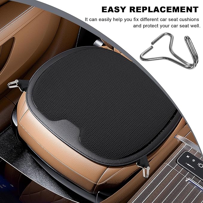 30 PCS Car Seat Cover Hooks, Fixing Hanger Fastener Locking Clip for Car Headrest Cover, Fixing Hook for Vehicle Seat Cushion Mat Installation Replacements, Car Accessories