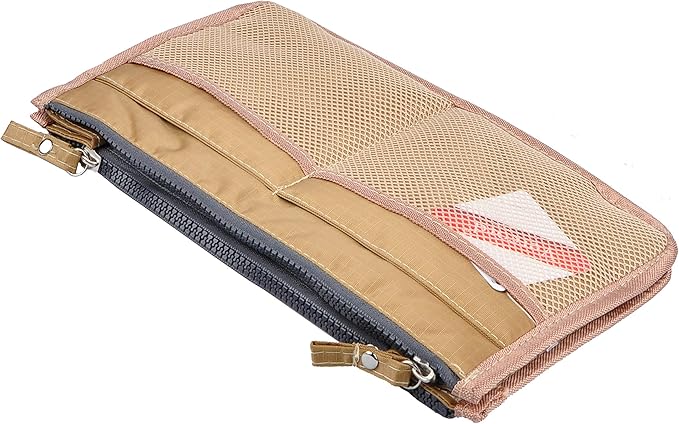 Vercord Updated Purse Handbag Organizer Insert Liner Bag in Bag 13 Pockets New Khaki Large