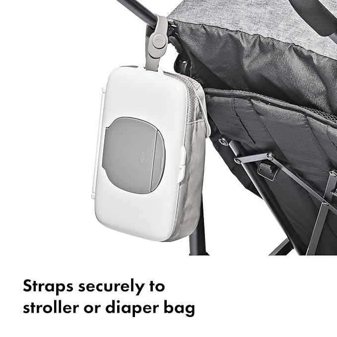OXO Tot On-The-Go Wipes Dispenser with Diaper Pouch, Gray