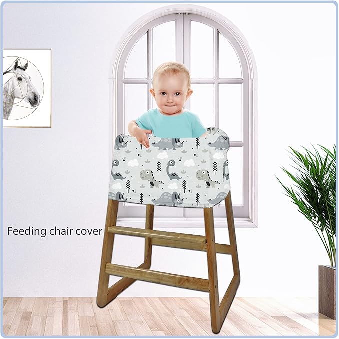 Car Seat Covers for Babies - Multi- use Nursing Carseat Canopy, Breastfeeding Covers, Baby Shower Gifts for Boys and Girls (Grey Dinosaur)