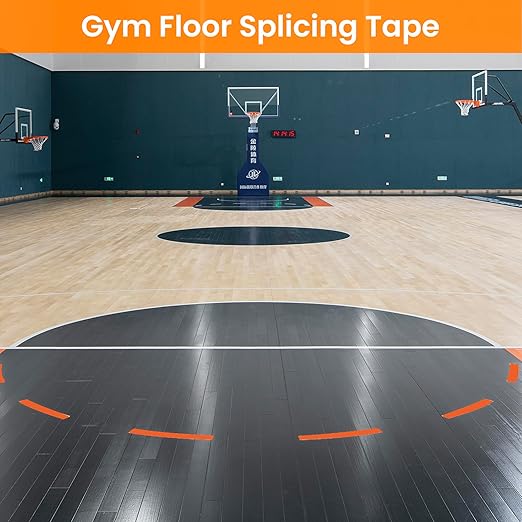 TAPEBEAR Floor Tape Orange Vinyl Tape 3" x 36 yds, Floor Caution Marking Dance Splicing Tape Safety Warning Stripe Abrasion-Proof Waterproof for Gym, Warehouse, Traffic Signage, Color Coding