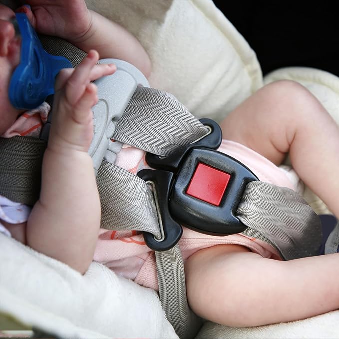 Stroller and Car Seat Replacement Crotch Buckle 3-Point Clip Kit fit for The First Years Products of Baby Toddler Chair/Car Seat – Harness Connector Only, No Straps Included