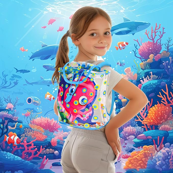 Aqua Doodle Pad Neon，Water Doodle Mat with Bag, Water Drawing for Travel, Magic Coloring Painting Writing Mat for Toddlers & Kids 3 4 5 6 7
