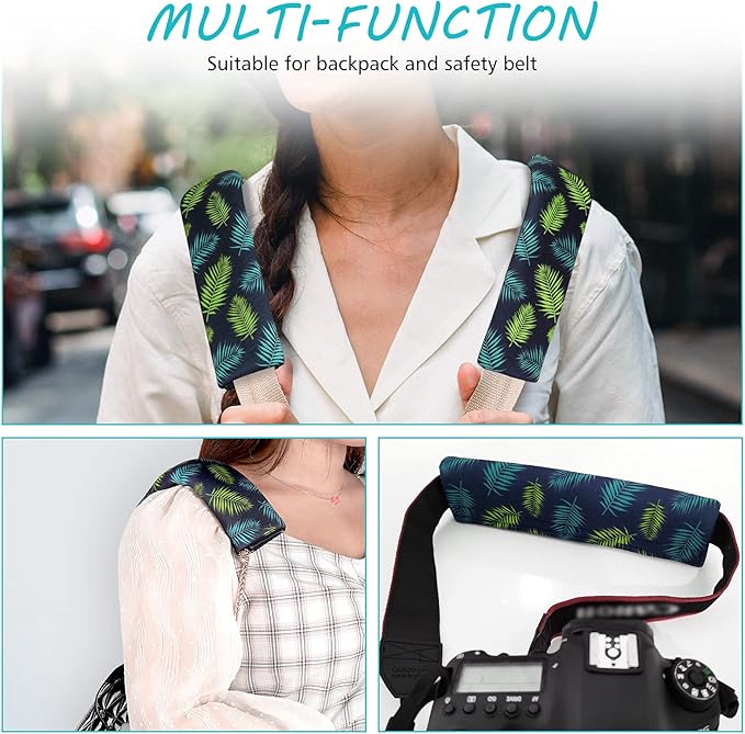 Accmor Car Seat Straps Shoulder Pads for Baby Kids, Soft Seat Belt Covers for Children, Car Seat Strap Covers for Girls Boys