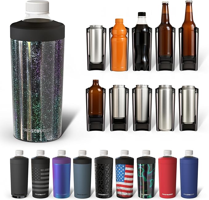 Universal Buddy XL Can Cooler by Frost Buddy - Fits 12-ounce, 16-ounce, 20-ounce, and 24-ounce Cans and Bottles - Keep Your Drinks Refreshingly Chilled for over 12 hours. (Mermaid)