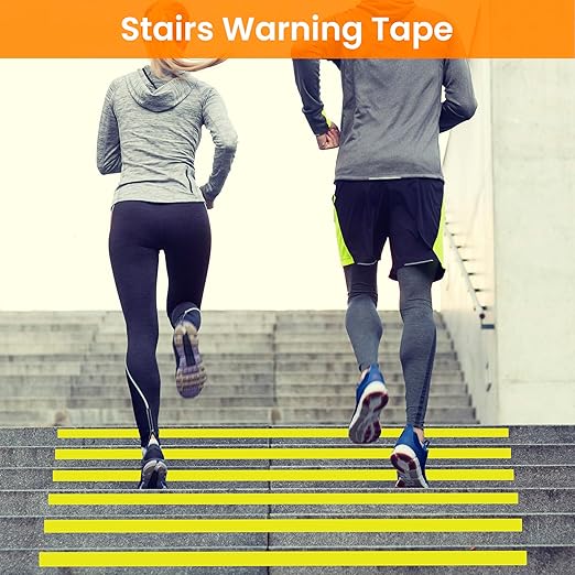 TAPEBEAR Floor Tape Yellow Vinyl Tape 2" x 36 yds, Floor Caution Marking Dance Splicing Tape Safety Warning Stripe Abrasion-Proof Waterproof for Gym, Warehouse, Traffic Signage, Color Coding