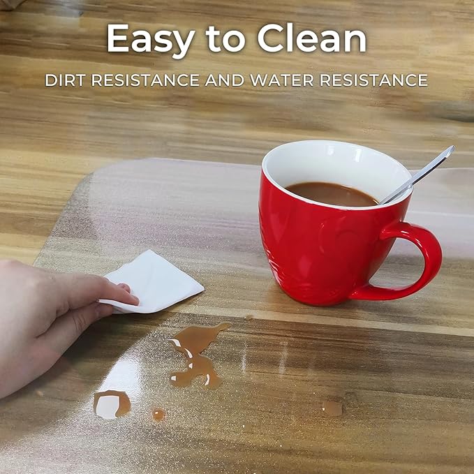 Office Chair Mat for Hard Wood Floors 36"x47" Heavy Duty Floor Protector Easy Clean