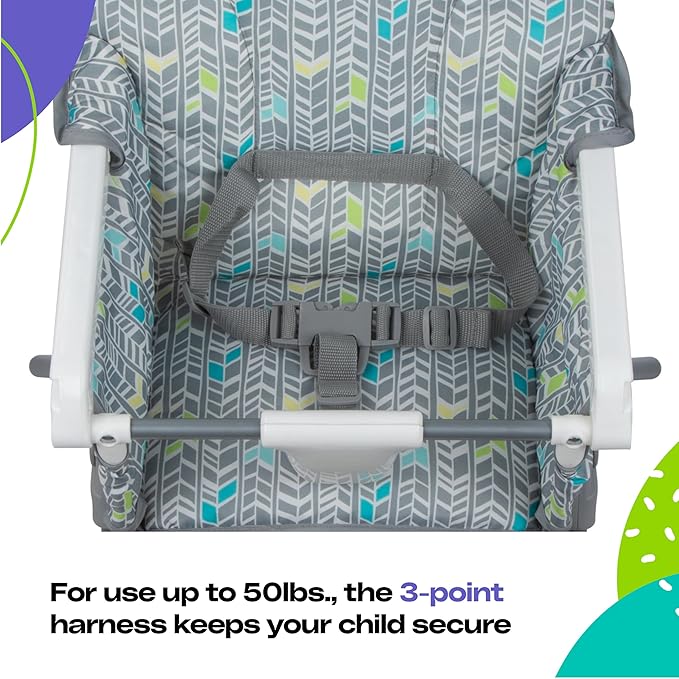 Cosco Kids Highchair for Baby, Simple Foldable High Chair, Convenient, Lightweight, and Compact Design, Spritz