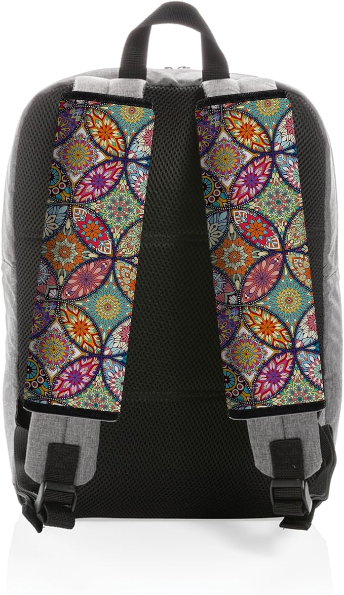 Mokiwala Car Seat Belt Pad Cover, 4-Pack Soft Car Safety Seat Belt Strap Shoulder Pad for Adults and Children, Suitable for Car Seat Belt, Backpack, Shoulder Bag(Pretty Mandala)