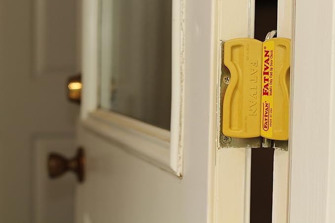 The Original Fat Ivan Fold Up Doorstop Wedge with Magnet - for Moving Office Home or School - Great for Police, Admin, Firefighters and Any time You Need a Door to Stay Open