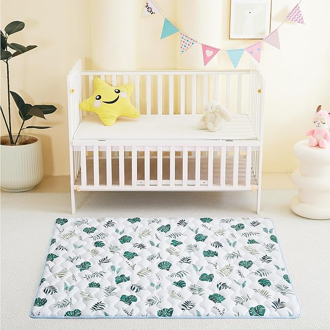 Baby Play Mat 71x59, Extra Large&Thick Baby Floor Play Mats, Foldable Padded Play Mat for Baby Crawling