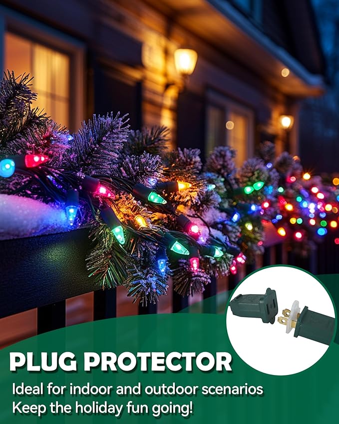 Outdoor Waterproof Outlet Covers and Weatherproof Gaskets 50 Piece Set White，Weatherproof Extension Cord Cover,Outdoor Waterproof Power Outlet Covers Are Available for 2 or 3 Hole Plug Covers