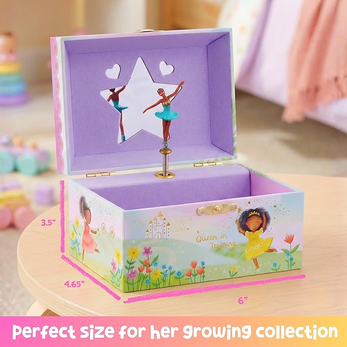 Giggle & Honey® Musical Ballerina Jewelry Box for Girls | Music Boxes for Little Girls | Toddler Jewelry Box for 4 Year Old Kids | Toys for Toddlers | Birthday Gifts for Kids 5, 6, 7, 8, 9 Years