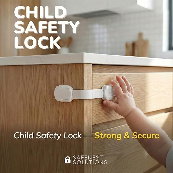 SafeNest All-in-One 30pc Child Safety Kit, Ultimate Bundle, No Drilling Easy Install, Home Baby Proofing Essentials, Corner Guards, Outlet Covers, Cabinet Locks, Door Stops