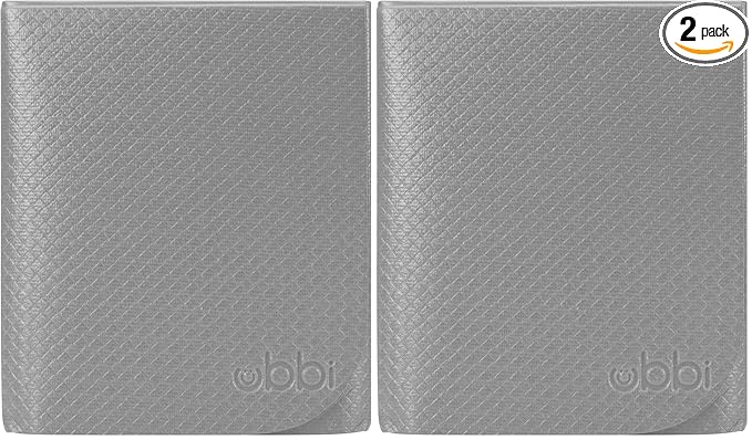 Ubbi On-the-Go Diaper Changing Baby Mat, Soft and Comfortable Diaper Bag Accessory Must Have for Newborns, Easy to Clean, Portable Folding Pad, Baby Traveling Accessories, Gray (Pack of 2)