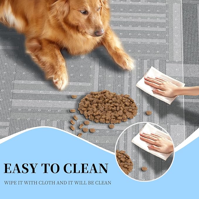 Tonaus Office Chair Mat for Carpet, 48"×60" Transparent Carpet Floor Protector Cover Rug Mat with Non-Slip Studded, 2.2mm Thick Heavy Duty for Home Computer Desk Rolling Chair Carpets Low Pile