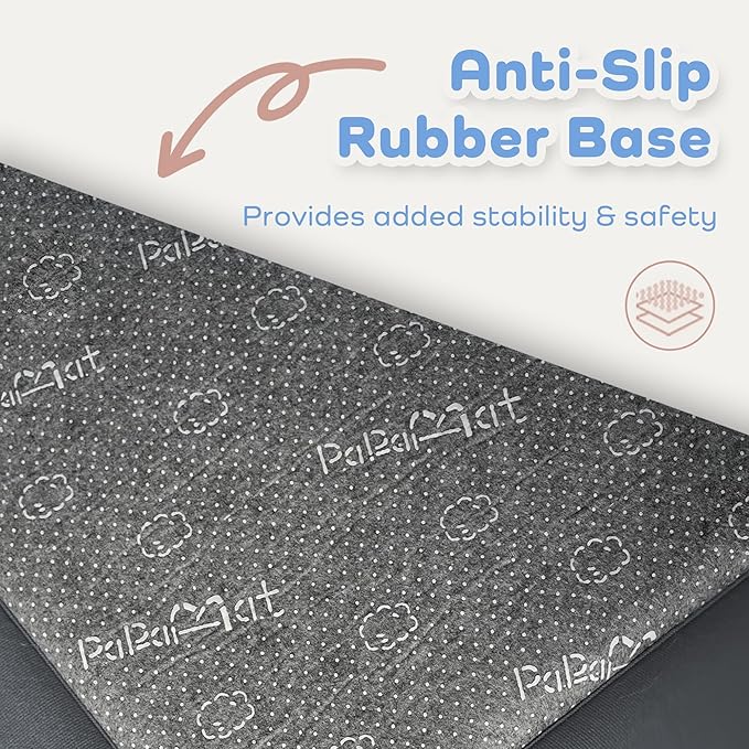 1.3" Thick Baby Play Mat for Floor, 79x79 Playpen Mat, Pro Soft Flannel Foam Mats Toddler Infant Kids Crawling for Nursery Rug Playroom Living Room Waterproof Easy Care Non-Slip (Dark Grey)