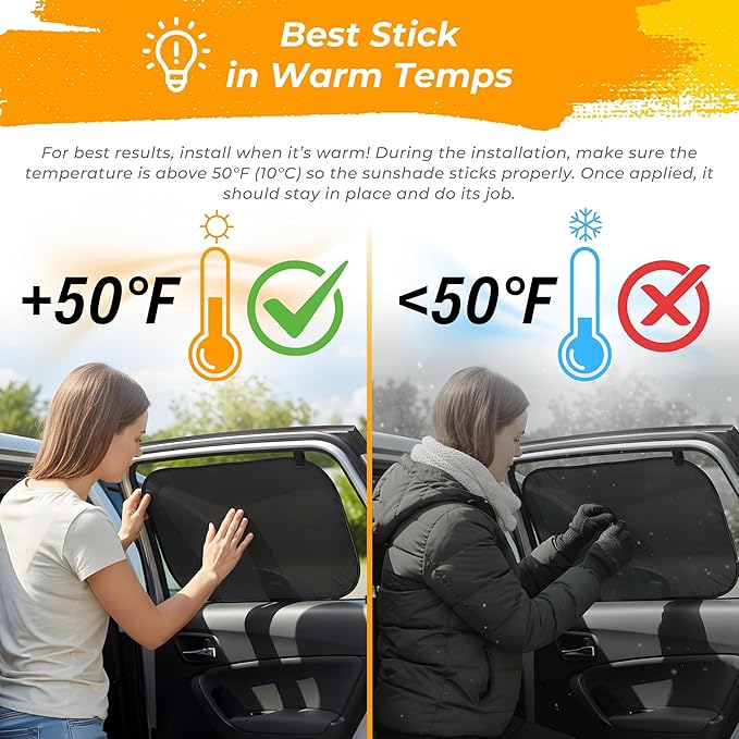 CARAMAZ Car Window Shade for Baby with Certified UV-Protection 2 Pack - 20"x12"