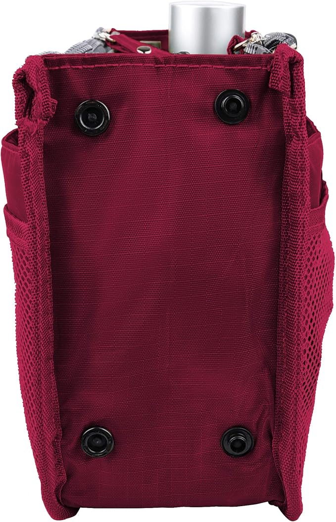 Vercord Updated Purse Handbag Organizer Insert Liner Bag in Bag 13 Pockets Burgundy Large