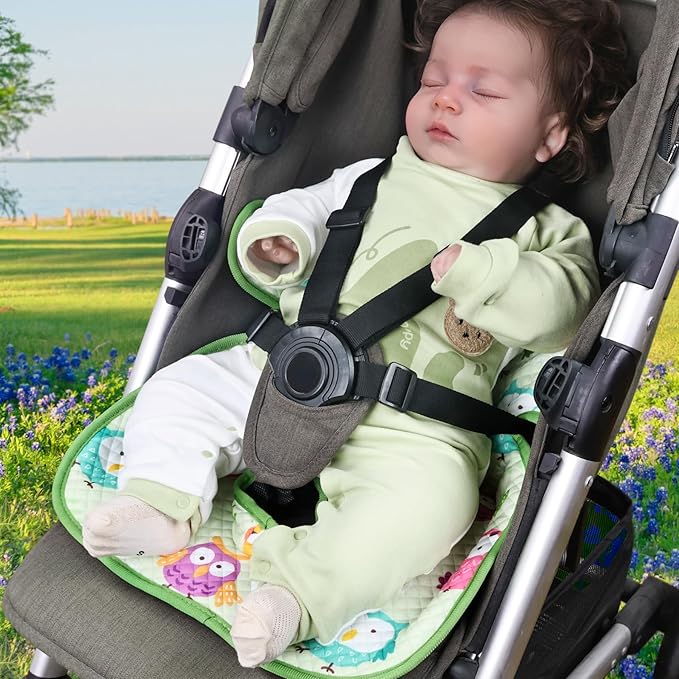 COOLBEBE Infant Car Seat Protector for Potty Training, Dry Waterproof Car Seat Liner Toilet Training for Baby Infant Toddler, Piddle Pads Cover Pad for Strollers & Carseat (Green)