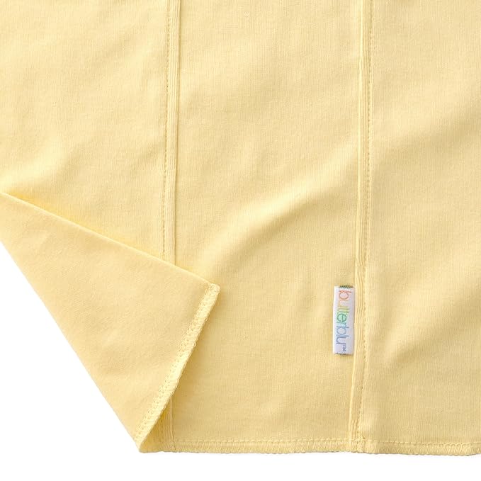 Butterblu Bailey 5-Pack Burp Cloths 100% Organic Cotton Knit for Newborn & Baby Boys & Girls, Sunny, One Size