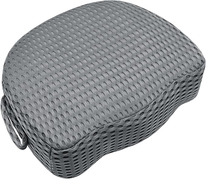 Hot Tub Booster Seat, Weighted SPA Hot Tub Booster Seat for Adults, 3D Air Mesh Hot Tub Seat Accessory, Non-Slip Micro Dot Bottom, Indoor or Outdoor Quick Dry Hot Tub Cushion (Grey)