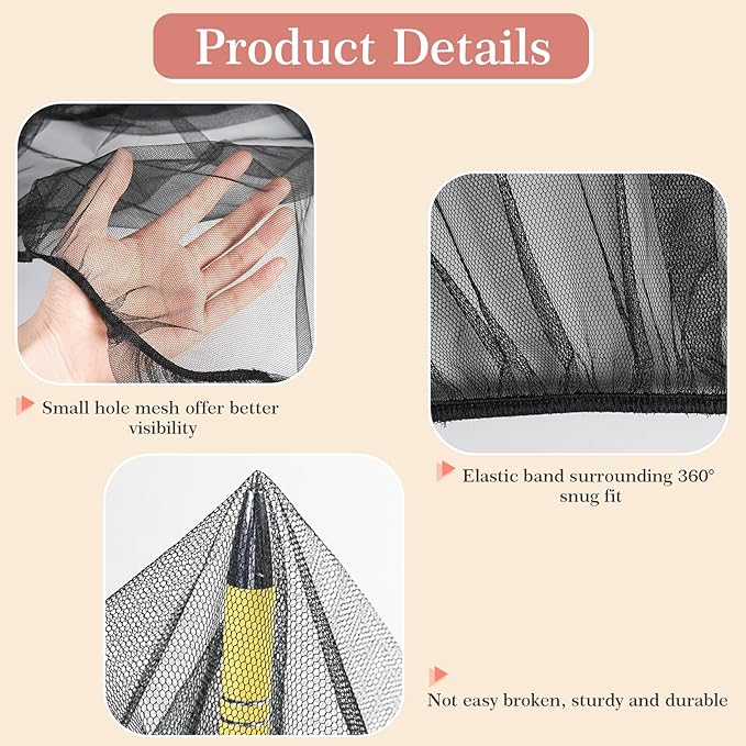 Baby Mosquito Net for Stroller, Perfect Bug Net for Stroller/Bassinets/Cradles/Playards/Pack N Plays and Portable Mini Crib, Durable Baby Insect Netting, Black