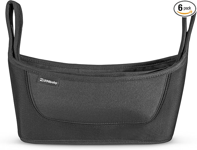 UPPAbaby Carry-All Parent Organizer/Fits on Vista, Cruz, Minu, Minu Duo, G-Series Strollers/Secure Zippered Pocket + Beverage Compartments (Pack of 6)