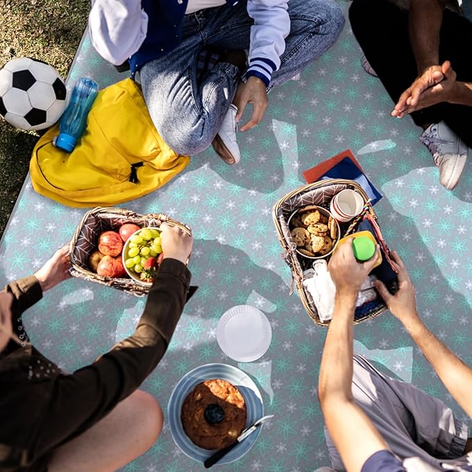 Splat Mat for Under High Chair Mat, 42x46 Inch, Mealtime Baby Splat Mat for Art/Crafts/Playtime, Waterproof Splash Mat, Machine Washable Portable Picnic Floor Mat Baby Feeding Table Cloth