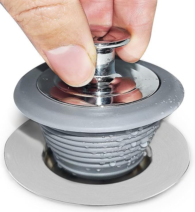 Bathtub Drain Stopper, Tub Stopper, Bathtub Drain Plug,Sink Drain Stopper, Universal Bathroom Bath Tub Drain Stoppers, Shower Cover Replacement Jets Hair Catcher Topper Rubber Strainers(Patented)
