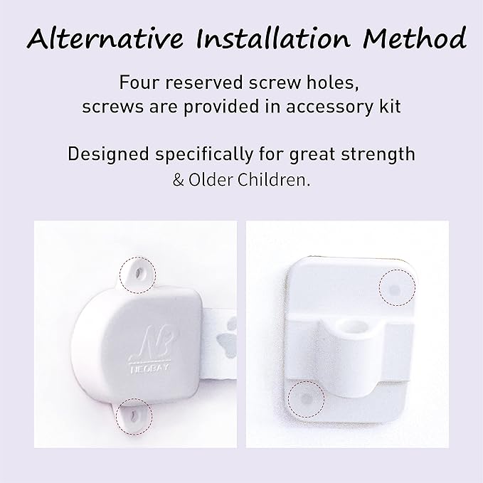 Child Proof Door Strap with Silicone Door Stopper. No Need for Baby-Gate. Keep Toddler Out and Let Cat in. Prevents Finger Pinch Injuries.