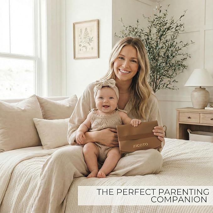 Beautiful Baby Diaper Changing Mat Made of Vegan Leather - Soft and Easy to Wipe Changing Pad for Travel or at Home Use - Lightweight and Foldable Mat that Perfectly Fits Into Any Diaper Bag