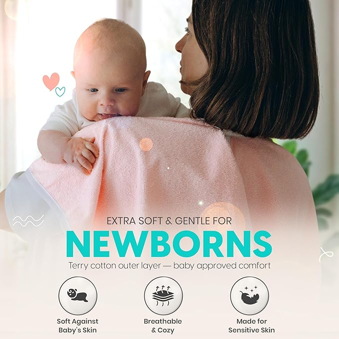 Wearable Burp Cloths - Extra Soft, Absorbent, and Waterproof Garment Protector for Parents - Perfect for Spit-Ups, Drool, and Milk - For Newborns, Boys, and Girls