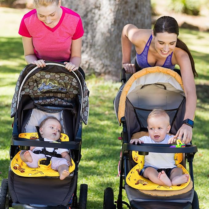 COOLBEBE Infant Car Seat Protector for Potty Training, 2 Pack Dry Waterproof Car Seat Liner Toilet Training for Baby Infant Toddler, Piddle Pads Cover Pad for Strollers & Carseat (Yellow,2PC)