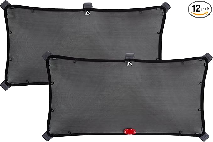 Munchkin® Brica® Magnetic Stretch to Fit™ Sun Shade,Black,(Pack of 12)
