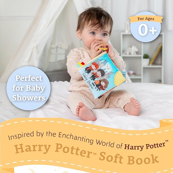 Kids Preferred Harry Potter Soft Book with Toy, Teether, and Crinkle, 5 Inches