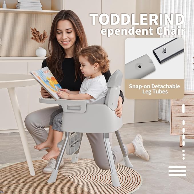 Portable Baby Highchair for Months Infants and Toddlers with 5 Point Harness Convertible Comfortable Seat for Cozy Eating Table Sit Up High Chair and Seats for Sitting Up Back Booster Feeding Chairs