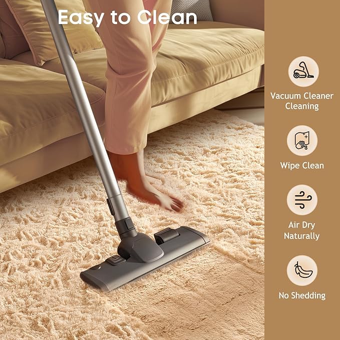 Ophanie Area Rugs for Bedroom Living Room,Color Beige,Size 5' x 8',Shape Rectangular