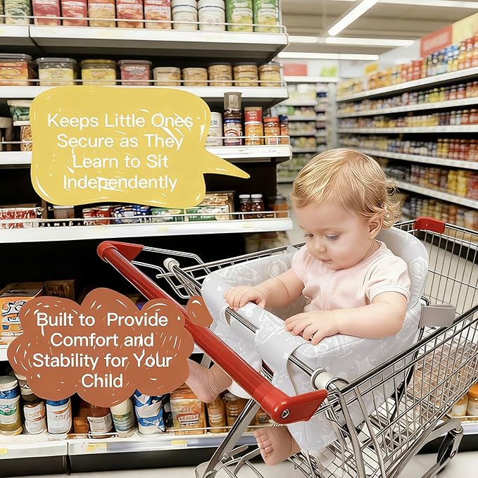 Shopping Cart Cover for Baby, High Chair Cover, Grocery Cart Cover, Cart Seat Cover for Baby, Shopping Cart Seat, Shopping Cart Cover for Baby(Space)