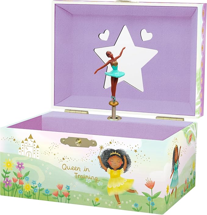 Giggle & Honey® Musical Ballerina Jewelry Box for Girls | Music Boxes for Little Girls | Toddler Jewelry Box for 4 Year Old Kids | Toys for Toddlers | Birthday Gifts for Kids 5, 6, 7, 8, 9 Years