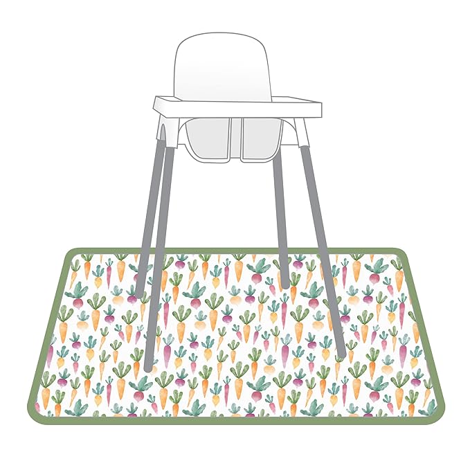 BapronBaby Farm Produce Splash Mat - Waterproof Catch-All for Under High Chairs, Floors, Tables, Playtime or Arts & Crafts - Machine Washable - 45" x 45”